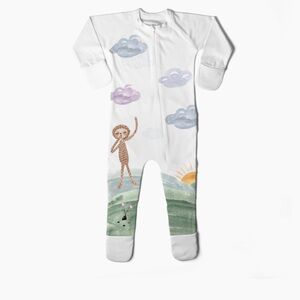 Goumi Kids Alls Long Sleeve Zip Up 3-6 Mnths